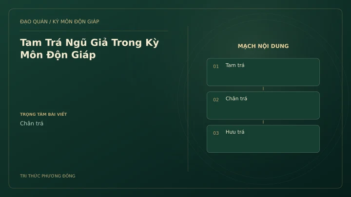 Sơ đồ Kỳ Môn: Tam Trá Ngũ Giả Trong Kỳ Môn Độn Giáp