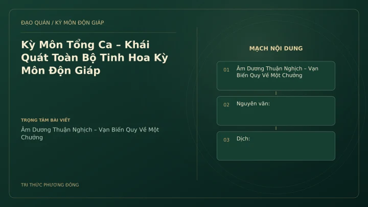 Sơ đồ Kỳ Môn: Kỳ Môn Tổng Ca – Khái Quát Toàn Bộ Tinh Hoa Kỳ Môn Độn Giáp