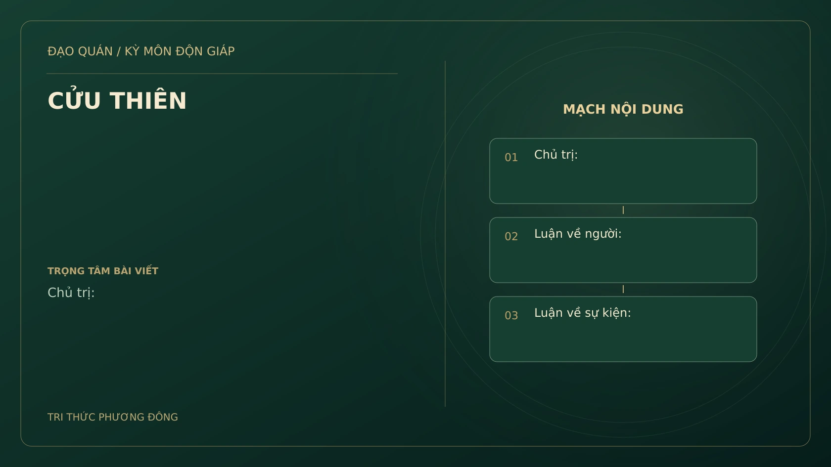 Sơ đồ Kỳ Môn: CỬU THIÊN