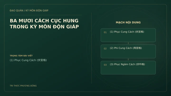 Sơ đồ Kỳ Môn: BA MƯƠI CÁCH CỤC HUNG TRONG KỲ MÔN ĐỘN GIÁP