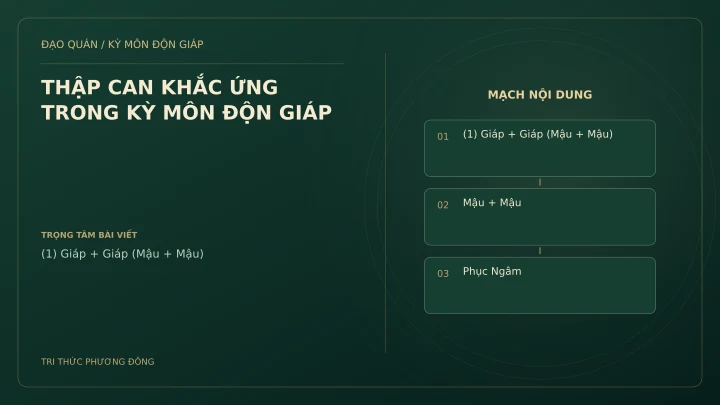 Sơ đồ Kỳ Môn: THẬP CAN KHẮC ỨNG TRONG KỲ MÔN ĐỘN GIÁP