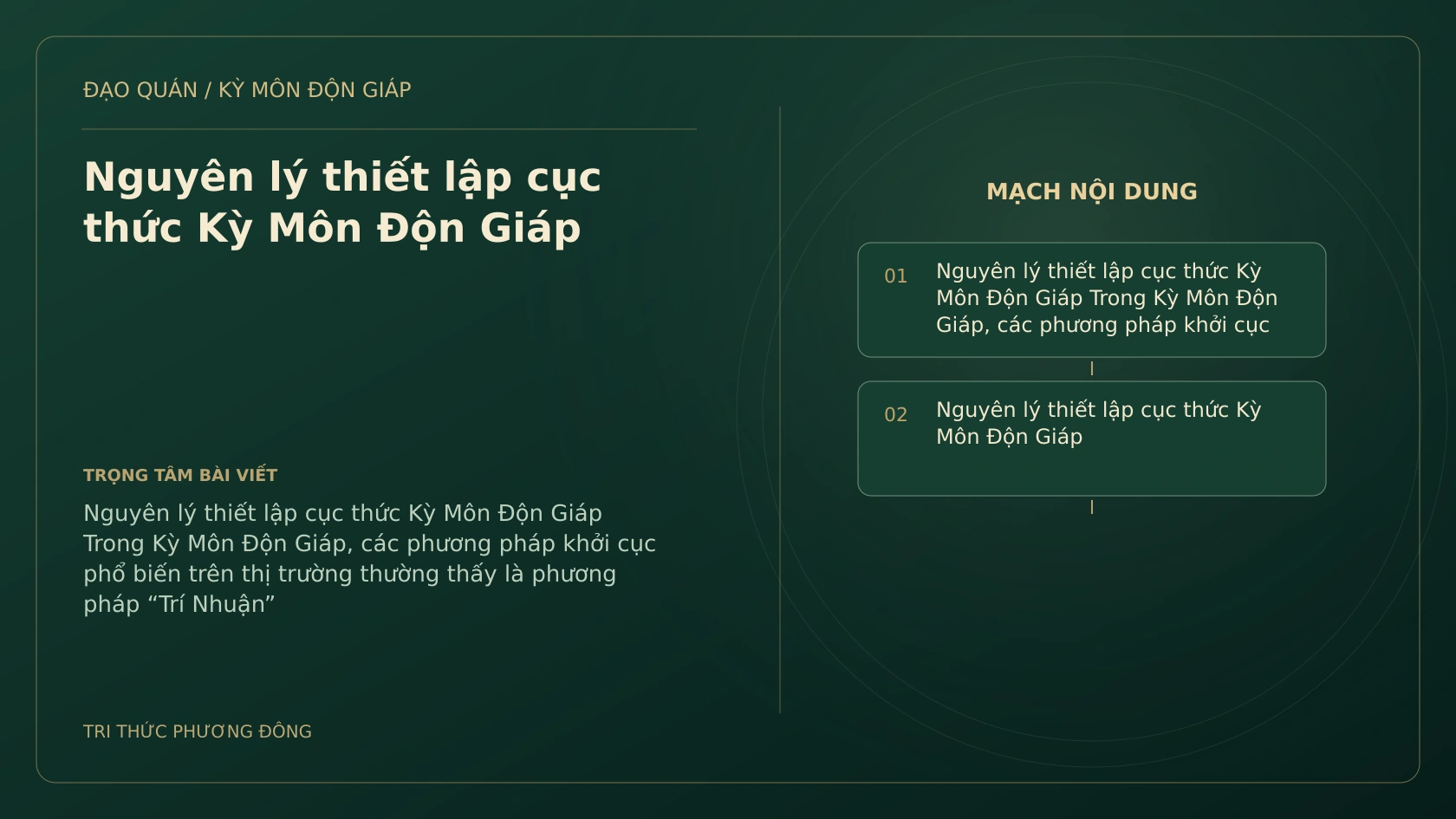Sơ đồ Kỳ Môn: Nguyên lý thiết lập cục thức Kỳ Môn Độn Giáp