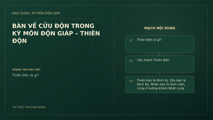 Sơ đồ Kỳ Môn: BÀN VỀ CỬU ĐỘN TRONG KỲ MÔN ĐỘN GIÁP – THIÊN ĐỘN