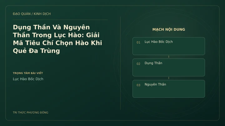 Minh họa Dịch học: Dụng Thần Và Nguyên Thần Trong Lục Hào: Giải Mã Tiêu Chí Chọn Hào Khi Quẻ Đa Trùng