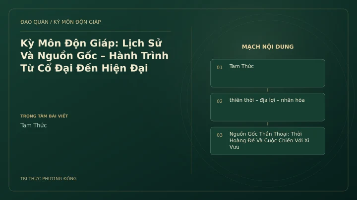 Sơ đồ Kỳ Môn: Kỳ Môn Độn Giáp: Lịch Sử Và Nguồn Gốc – Hành Trình Từ Cổ Đại Đến Hiện Đại