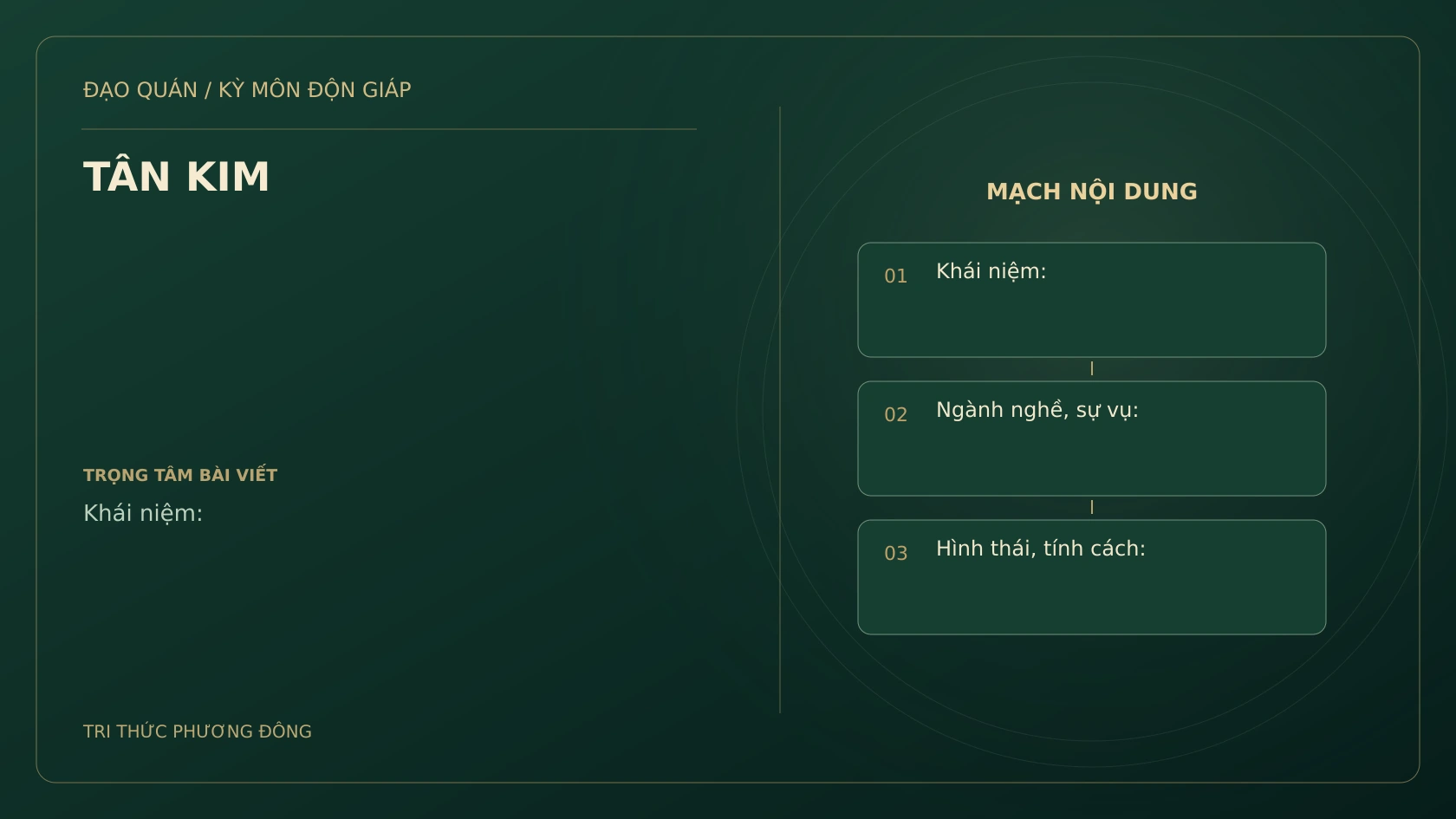 Sơ đồ Kỳ Môn: TÂN KIM