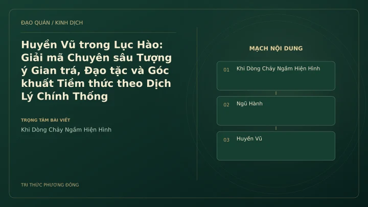 Minh họa Dịch học: Huyền Vũ trong Lục Hào: Giải mã Chuyên sâu Tượng ý Gian trá, Đạo tặc và Góc khuất Tiềm thức theo Dịch Lý Chính Thống