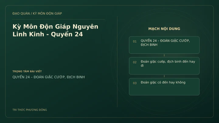 Sơ đồ Kỳ Môn: Kỳ Môn Độn Giáp Nguyên Linh Kinh - Quyển 24