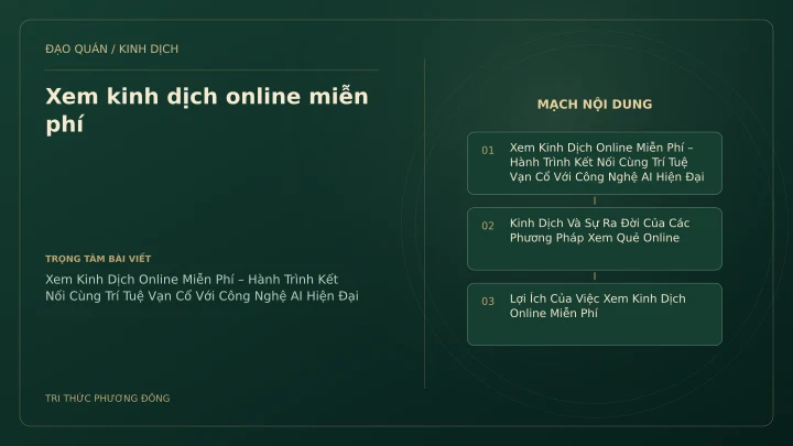 Minh họa Dịch học: Xem kinh dịch online miễn phí