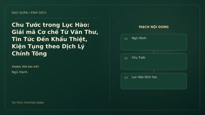 Minh họa Dịch học: Chu Tước trong Lục Hào: Giải mã Cơ chế Từ Văn Thư, Tin Tức Đến Khẩu Thiệt, Kiện Tụng theo Dịch Lý Chính Tông