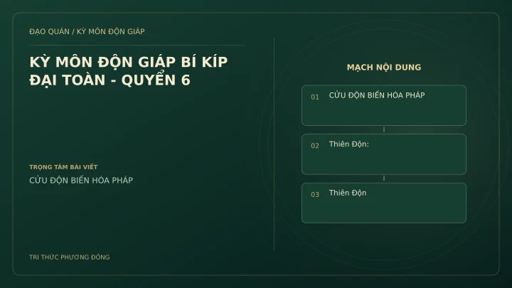 Sơ đồ Kỳ Môn: KỲ MÔN ĐỘN GIÁP BÍ KÍP ĐẠI TOÀN - QUYỂN 6