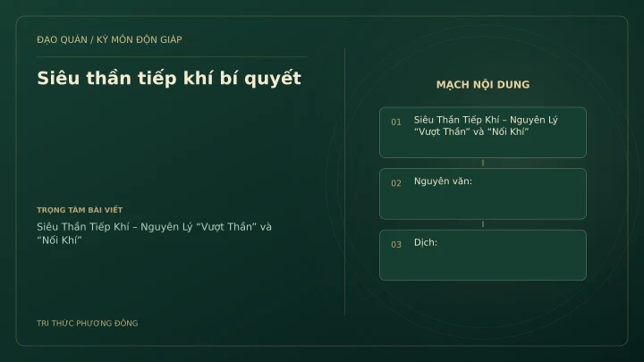 Sơ đồ Kỳ Môn: Siêu thần tiếp khí bí quyết