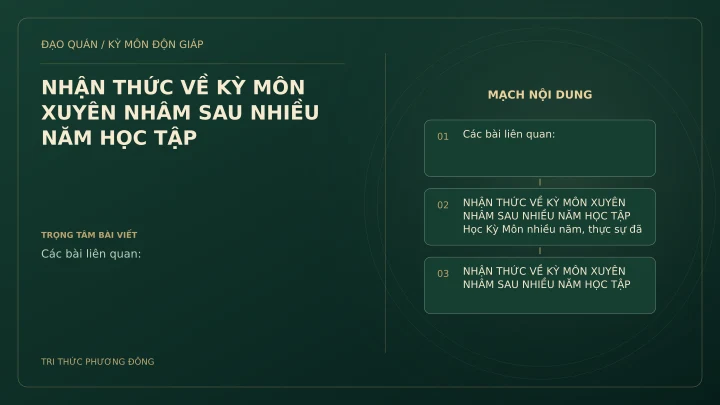 Sơ đồ Kỳ Môn: NHẬN THỨC VỀ KỲ MÔN XUYÊN NHÂM SAU NHIỀU NĂM HỌC TẬP