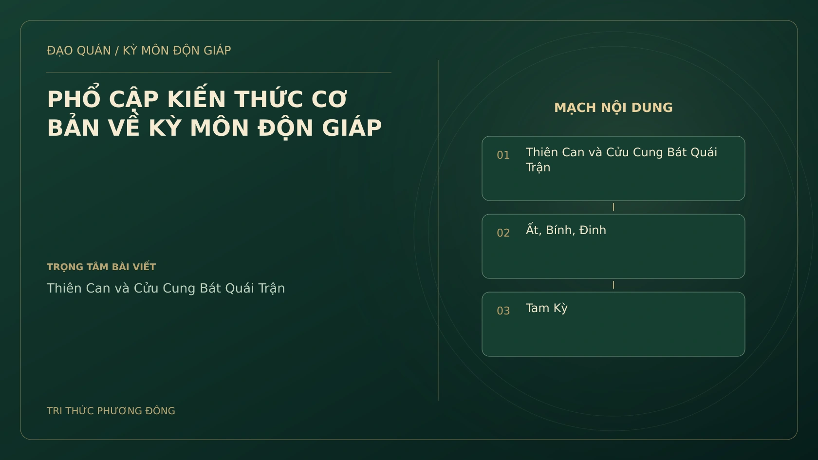 Sơ đồ Kỳ Môn: PHỔ CẬP KIẾN THỨC CƠ BẢN VỀ KỲ MÔN ĐỘN GIÁP