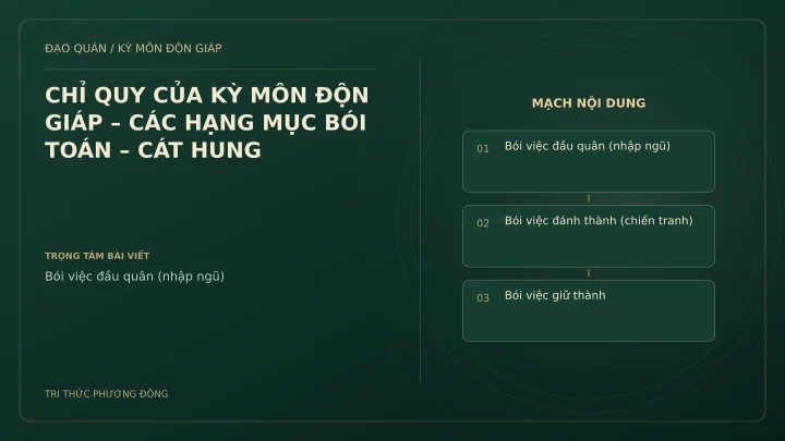 Sơ đồ Kỳ Môn: CHỈ QUY CỦA KỲ MÔN ĐỘN GIÁP – CÁC HẠNG MỤC BÓI TOÁN – CÁT HUNG