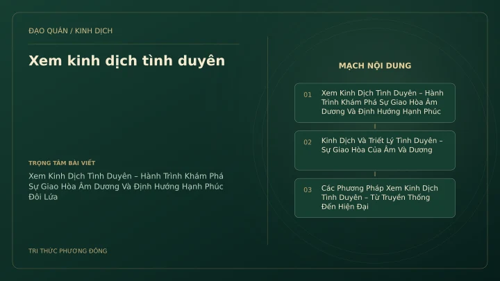 Minh họa Dịch học: Xem kinh dịch tình duyên