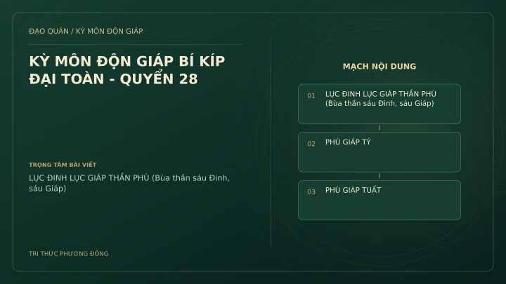 Sơ đồ Kỳ Môn: KỲ MÔN ĐỘN GIÁP BÍ KÍP ĐẠI TOÀN - QUYỂN 28