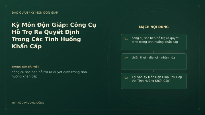 Sơ đồ Kỳ Môn: Kỳ Môn Độn Giáp: Công Cụ Hỗ Trợ Ra Quyết Định Trong Các Tình Huống Khẩn Cấp