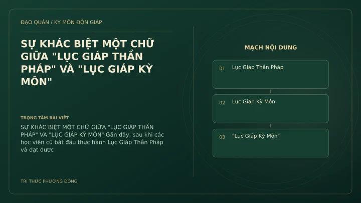 Sơ đồ Kỳ Môn: SỰ KHÁC BIỆT MỘT CHỮ GIỮA "LỤC GIÁP THẦN PHÁP" VÀ "LỤC GIÁP KỲ MÔN"