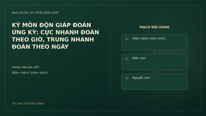 Sơ đồ Kỳ Môn: KỲ MÔN ĐỘN GIÁP ĐOÁN ỨNG KỲ: CỰC NHANH ĐOÁN THEO GIỜ, TRUNG NHANH ĐOÁN THEO NGÀY