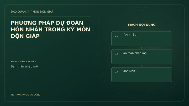 Sơ đồ Kỳ Môn: PHƯƠNG PHÁP DỰ ĐOÁN HÔN NHÂN TRONG KỲ MÔN ĐỘN GIÁP