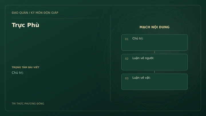 Sơ đồ Kỳ Môn: Trực Phù