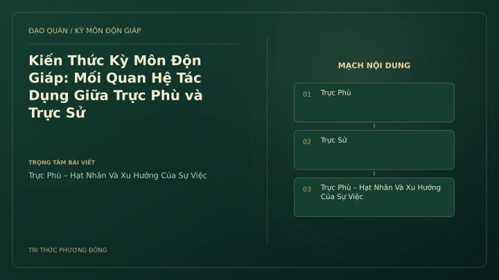 Sơ đồ Kỳ Môn: Kiến Thức Kỳ Môn Độn Giáp: Mối Quan Hệ Tác Dụng Giữa Trực Phù và Trực Sử