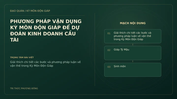 Sơ đồ Kỳ Môn: PHƯƠNG PHÁP VẬN DỤNG KỲ MÔN ĐỘN GIÁP ĐỂ DỰ ĐOÁN KINH DOANH CẦU TÀI