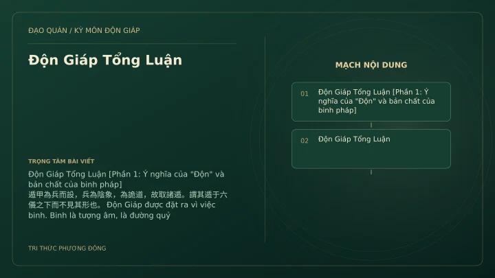 Sơ đồ Kỳ Môn: Độn Giáp Tổng Luận