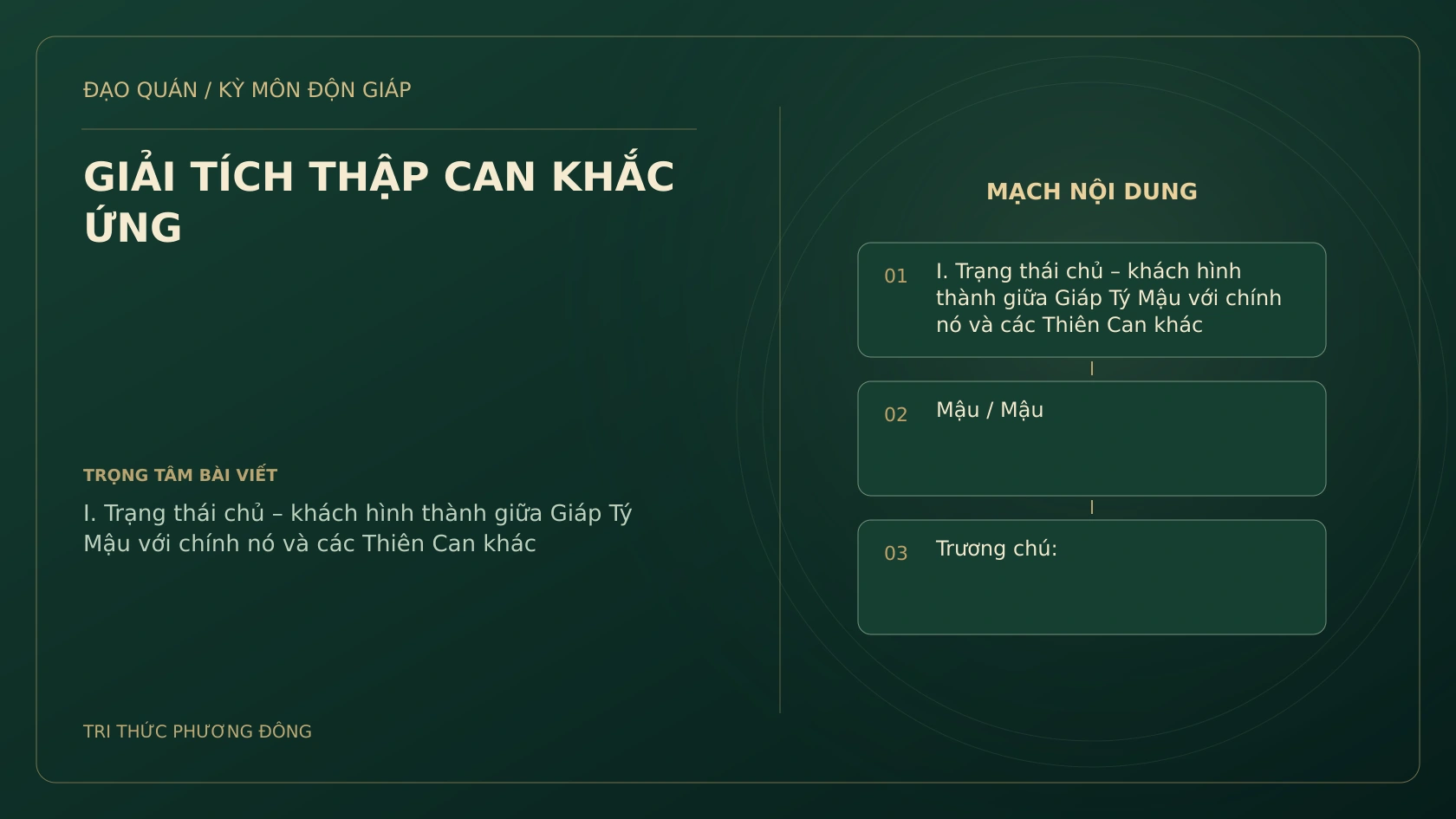 Sơ đồ Kỳ Môn: GIẢI TÍCH THẬP CAN KHẮC ỨNG