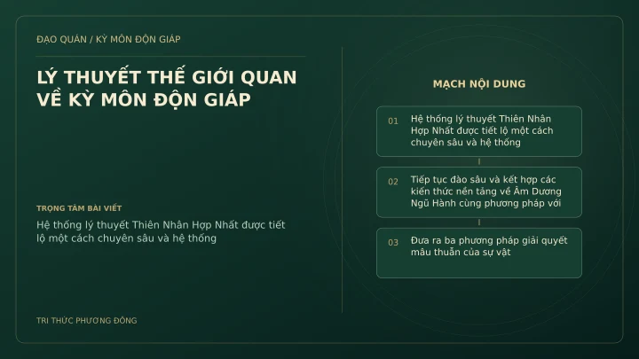 Sơ đồ Kỳ Môn: LÝ THUYẾT THẾ GIỚI QUAN VỀ KỲ MÔN ĐỘN GIÁP