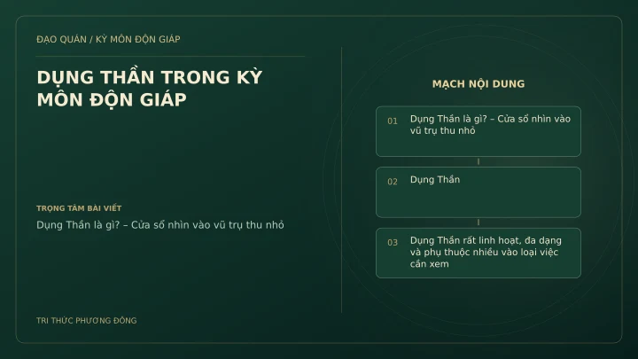Sơ đồ Kỳ Môn: DỤNG THẦN TRONG KỲ MÔN ĐỘN GIÁP