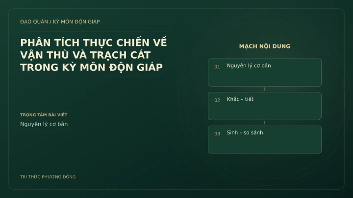 Sơ đồ Kỳ Môn: PHÂN TÍCH THỰC CHIẾN VỀ VẬN THÙ VÀ TRẠCH CÁT TRONG KỲ MÔN ĐỘN GIÁP