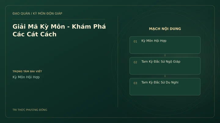 Sơ đồ Kỳ Môn: Giải Mã Kỳ Môn - Khám Phá Các Cát Cách