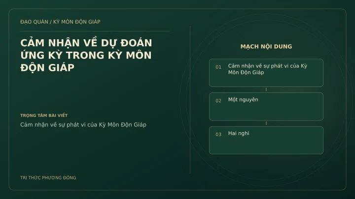 Sơ đồ Kỳ Môn: CẢM NHẬN VỀ DỰ ĐOÁN ỨNG KỲ TRONG KỲ MÔN ĐỘN GIÁP