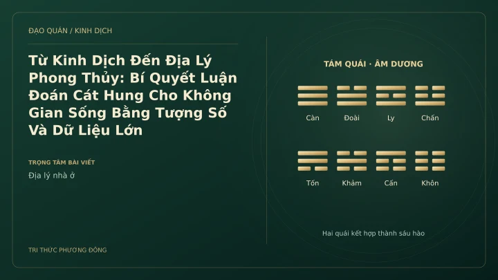 Minh họa Dịch học: Từ Kinh Dịch Đến Địa Lý Phong Thủy: Bí Quyết Luận Đoán Cát Hung Cho Không Gian Sống Bằng Tượng Số Và Dữ Liệu Lớn