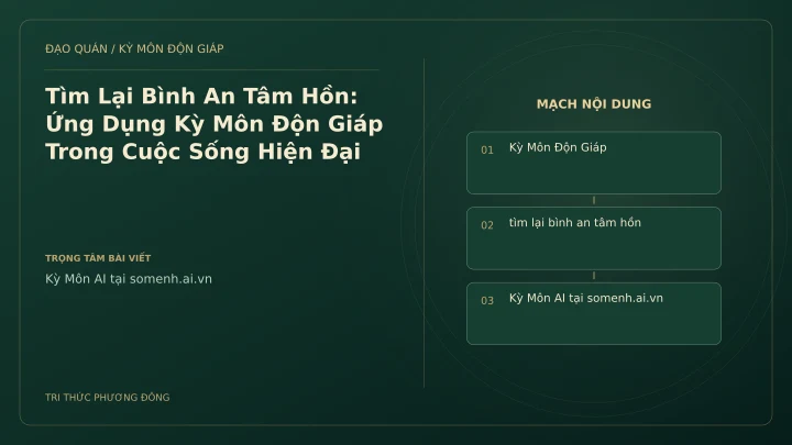 Sơ đồ Kỳ Môn: Tìm Lại Bình An Tâm Hồn: Ứng Dụng Kỳ Môn Độn Giáp Trong Cuộc Sống Hiện Đại