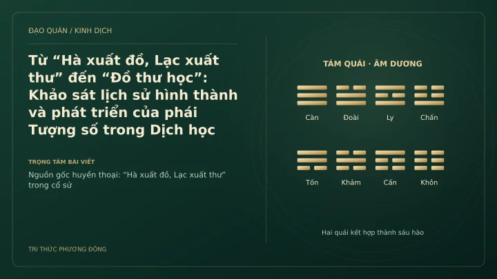 Minh họa Dịch học: Từ “Hà xuất đồ, Lạc xuất thư” đến “Đồ thư học”: Khảo sát lịch sử hình thành và phát triển của phái Tượng số trong Dịch học