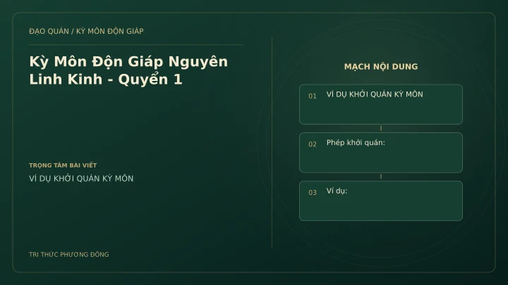 Sơ đồ Kỳ Môn: Kỳ Môn Độn Giáp Nguyên Linh Kinh - Quyển 1