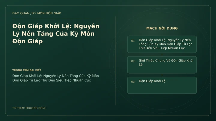 Sơ đồ Kỳ Môn: Độn Giáp Khởi Lệ: Nguyên Lý Nền Tảng Của Kỳ Môn Độn Giáp