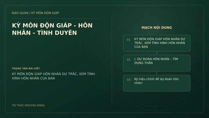 Sơ đồ Kỳ Môn: KỲ MÔN ĐỘN GIÁP - HÔN NHÂN - TÌNH DUYÊN