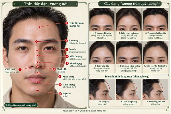 Minh họa vị trí và đường nét cho bài: Liệu quan vận của bạn có được hanh thông?