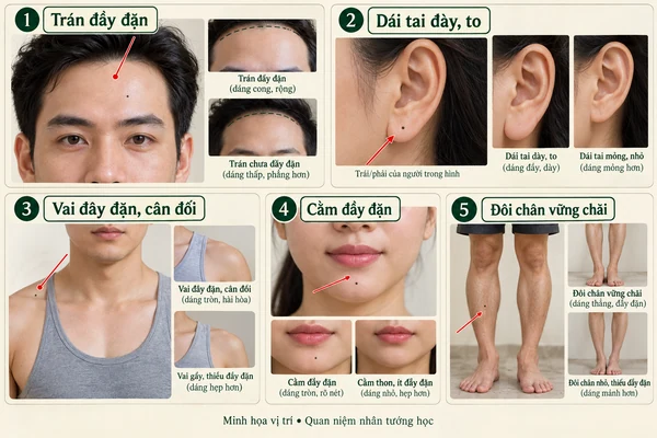 Minh họa vị trí và đường nét cho bài: Vì sao phụ nữ đầy đặn một chút được xem là phúc tướng?